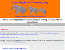 Tablet Screenshot of blueelephantstoryshaping.com